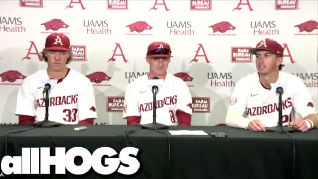 042723-Hagen Smith-Jace Bohrofen-Hunter Grimes-Texas A&M Postgame-ah